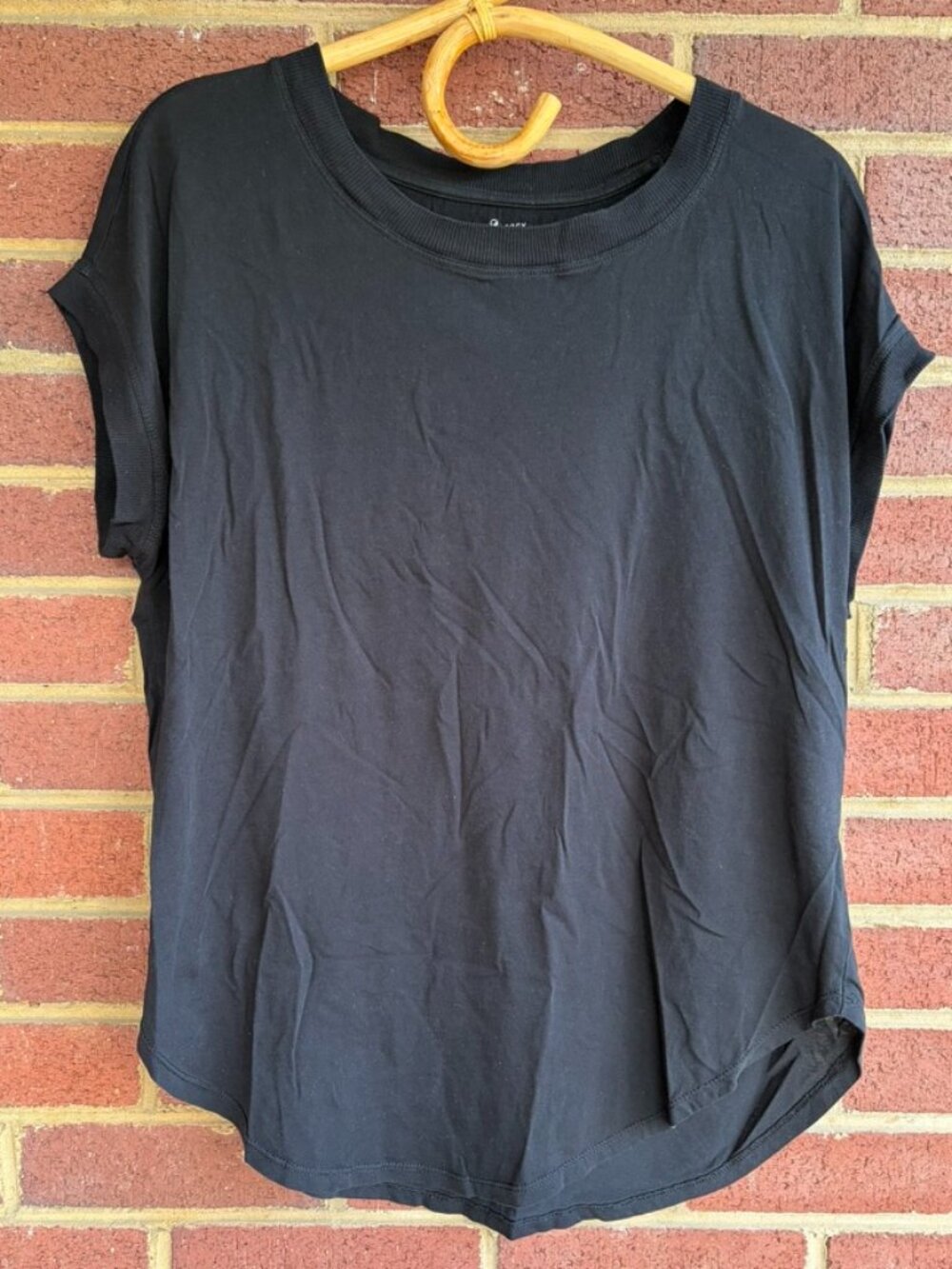 Lou & Grey Black Oversized Short Sleeve Top Women's XS